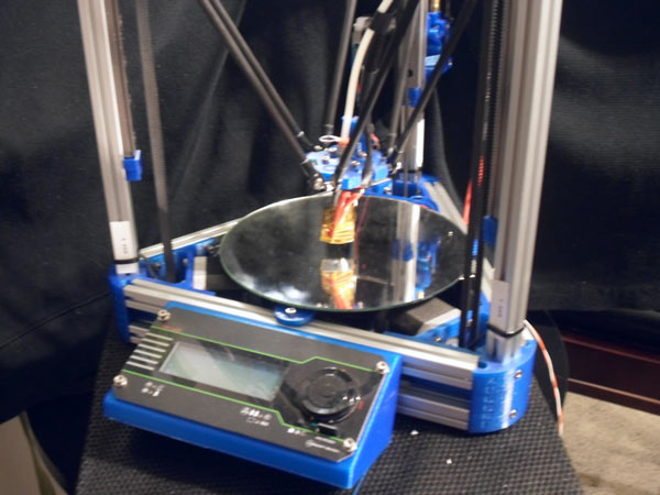 Принтер MakerLibre Kossel-Mini печатает со скоростью 320 мм/с
