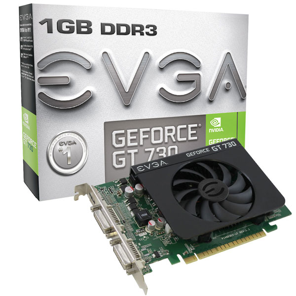 Линейка EVGA GeForce GT 730 включает семь моделей 3D-карт