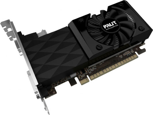 Все 3D-карты Palit GeForce GT 730 имеют по одному видеовыходу DVI, HDMI и VGA