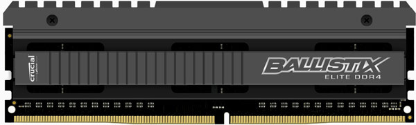 Модули памяти Crucial Ballistix Elite DDR4 работают на эффективных частотах 2666 и 3000 МГц