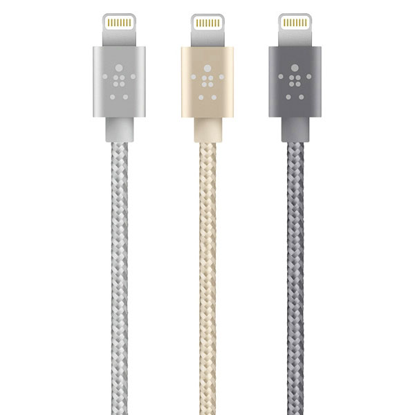 Кабели Belkin Mixit ↑ Metallic Lightning to USB предназначены для смартфонов Apple iPhone 5s