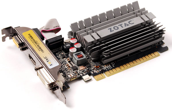 Конфигурация GPU Zotac GeForce GT 730 включает 384 потоковых процессора