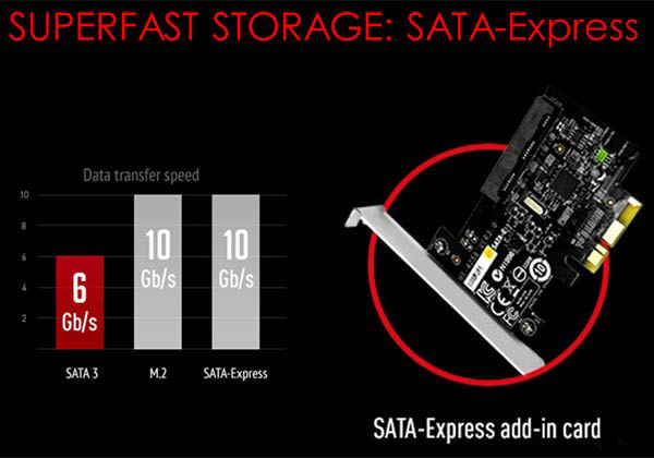 В числе особенностей новых плат семейства MSI Gaming значится наличие высокоскоростного интерфейса SATA-Express