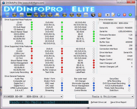 Скриншот окна DVDInfoPro