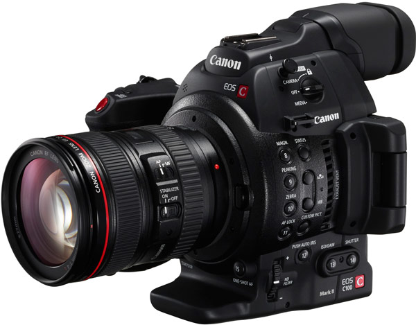 В камере Canon EOS C100 Mark II используется датчик типа CMOS формата Super‑35 разрешением 8,3 Мп