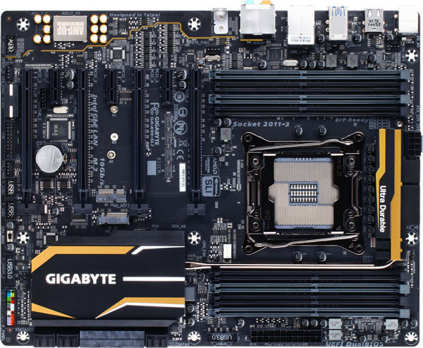Системная плата Gigabyte X99-SLI поддерживает память вплоть до DDR4-3333