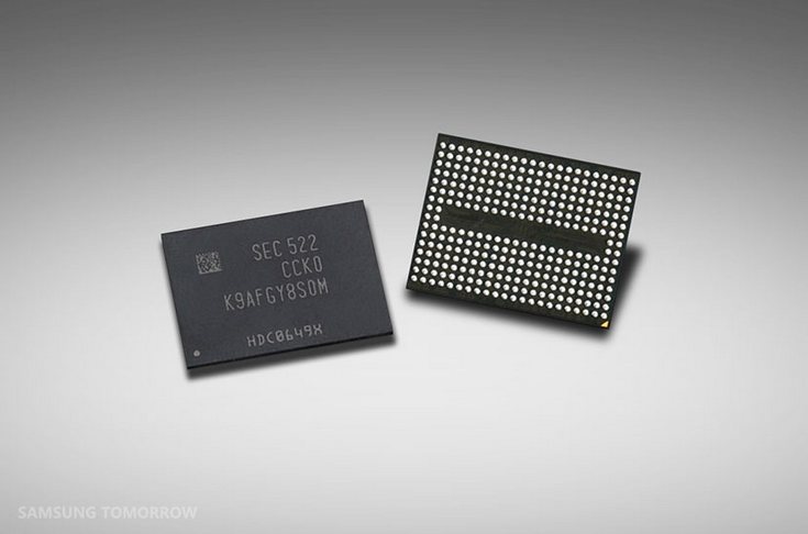 Samsung приступила к массовому производству микросхем флэш-памяти 3D V-NAND плотностью 256 Гбит