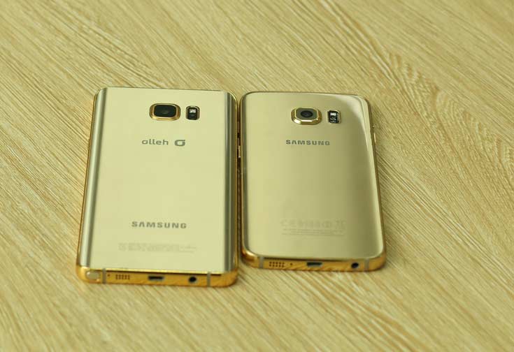 позолоченный смартфон Samsung Galaxy Note5