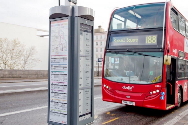 Автобусные остановки Лондона получат современные инфостенды