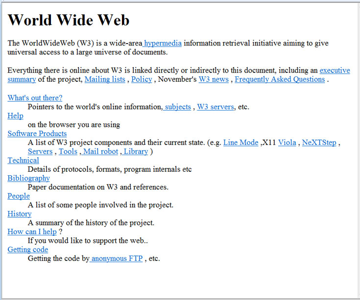 25 лет назад заработал первый в мире web-сайт