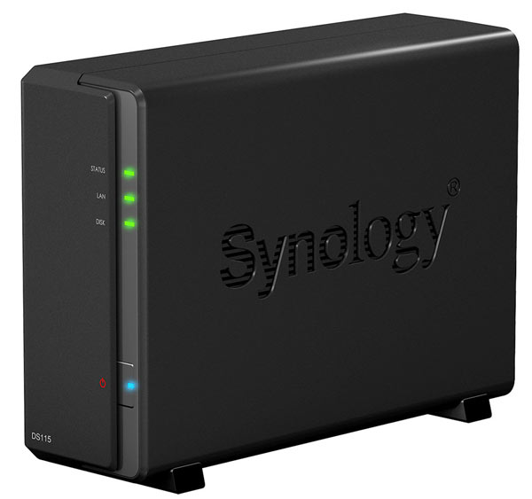 Для сетевого подключения Synology DiskStation DS115 имеет порт Gigabit Ethernet