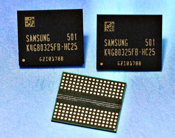 Новая память Samsung GDDR5 поддерживает скорость 8 Гбит/с в расчете на один вывод