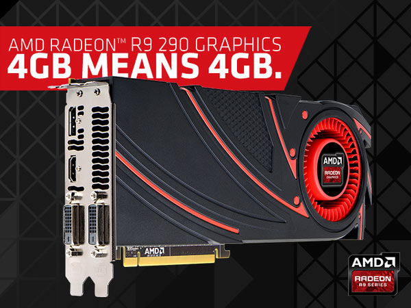 3D-карты AMD Radeon R9 290 и Radeon R9 290X имеют 512-разрядную шину памяти