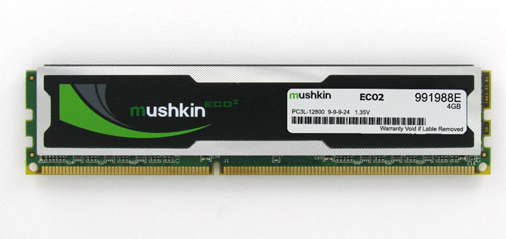 Модули памяти Mushkin Eco2 DDR3L-1600 предложены по одному и в комплектах объемом до 32 ГБ