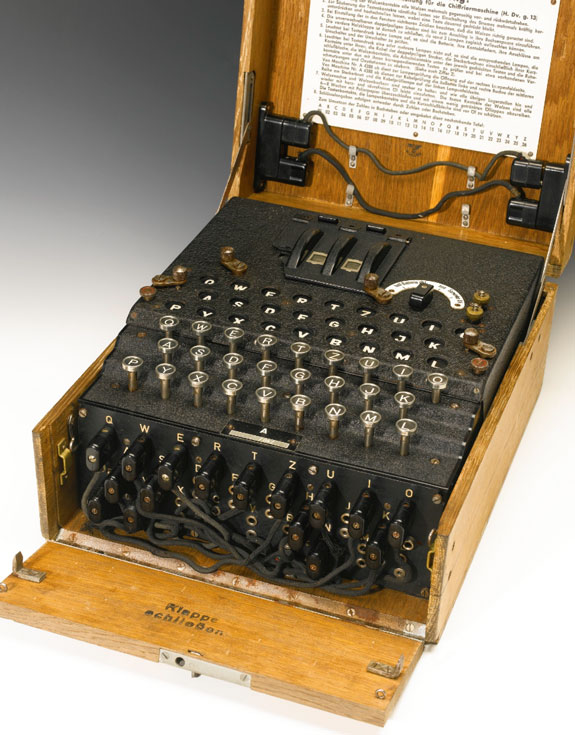 Машинки Enigma использовались немецкими военными в годы второй мировой войны