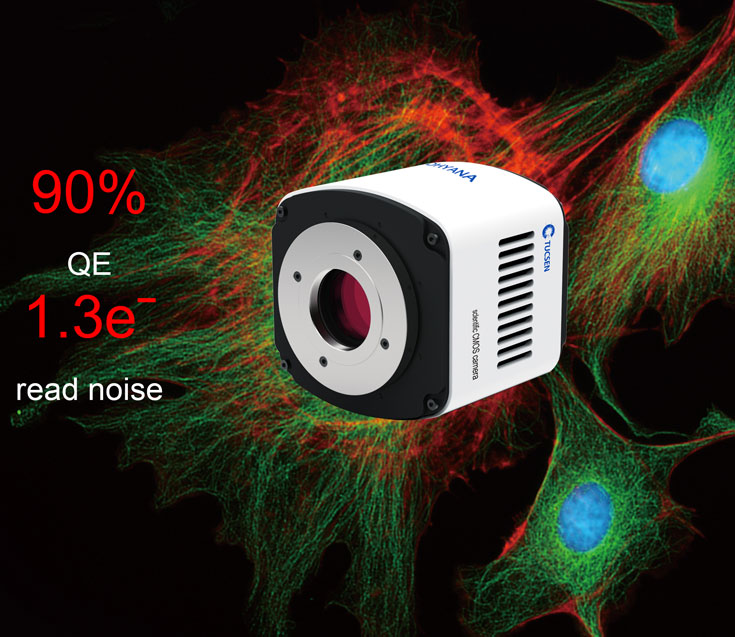 Tucsen Dhyana 90 — первая в мире научная камера с квантовой эффективностью 90%, в которой используется датчик типа CMOS