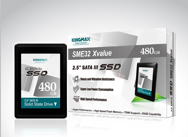 Накопители SME Xvalue объемом 480 ГБ демонстрируют скорость до 540 МБ/с в режиме последовательного чтения