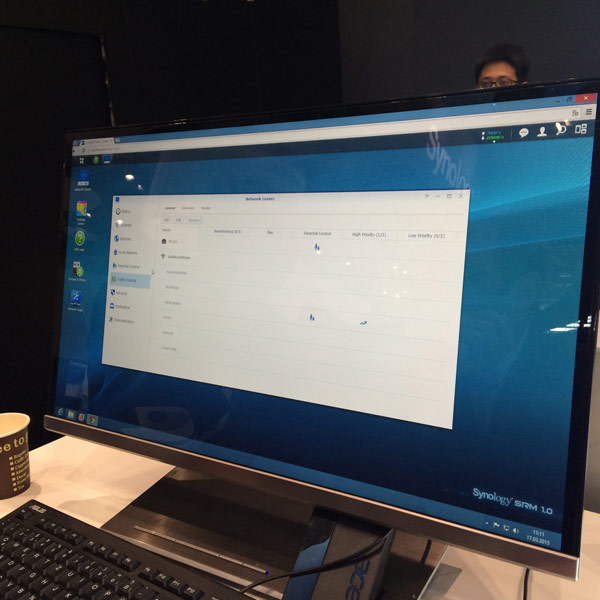 пользовательский интерфейс Synology Router RT1900ac