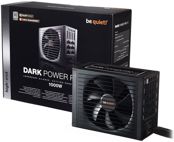 Серия be quiet! Dark Power Pro 11 включает блоки питания мощностью 850, 1000 и 1200 Вт