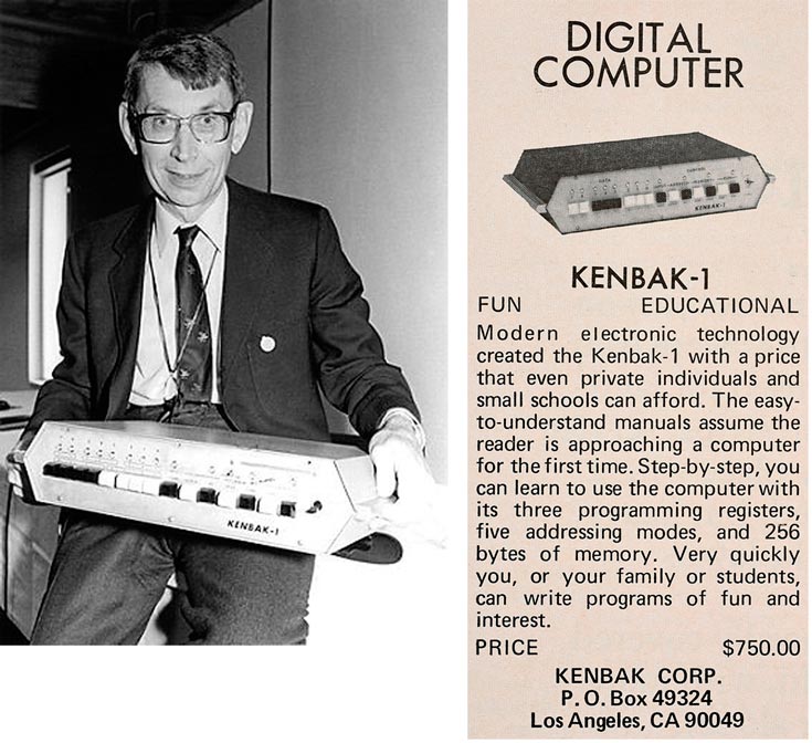 Компьютер Kenbak-1 был разработан до появления микропроцессоров