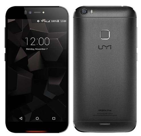 Габариты смартфона UMI Iron Pro равны 152,3 x 76,5 x 7,9 мм