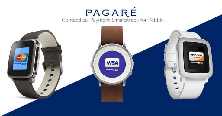 Ремешки Pagarу для часов Pebble оснащены модулем NFC
