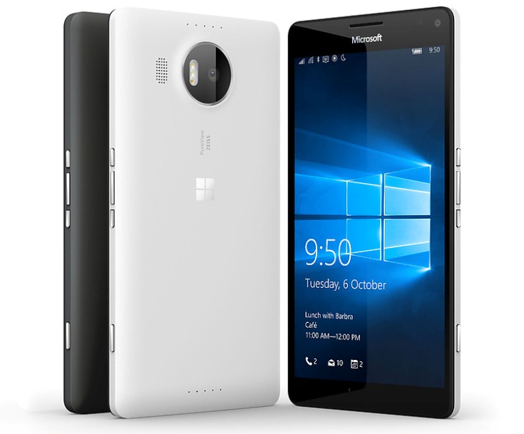 Представлены смартфоны Microsoft Lumia 950 и 950 XL
