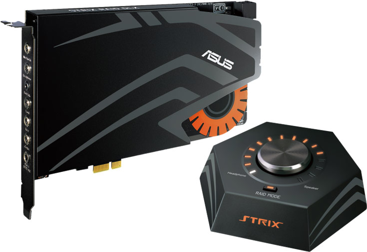 Звуковые карты Asus Strix Raid DLX, Strix Raid Pro и Strix Soar поддерживают 24-битное представление звука с частотой дискретизации 192 кГц