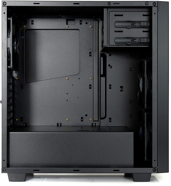 Корпус для ПК SilentiumPC Aquarius M60W Pure Black рассчитан на системные платы типоразмера microATX и ATX