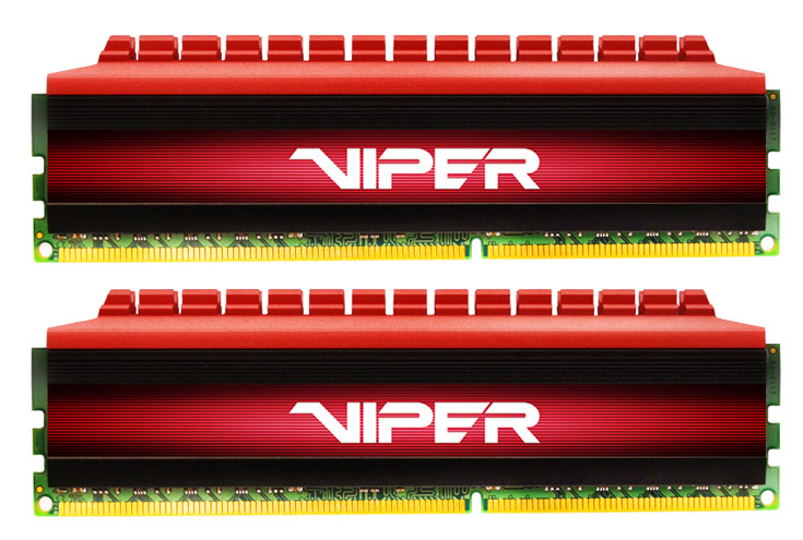 Одновременно представлены наборы Patriot Viper 4 DDR4-3200 объемом 8 ГБ (2 x 4 ГБ) и 16 ГБ (4 x 4 ГБ)