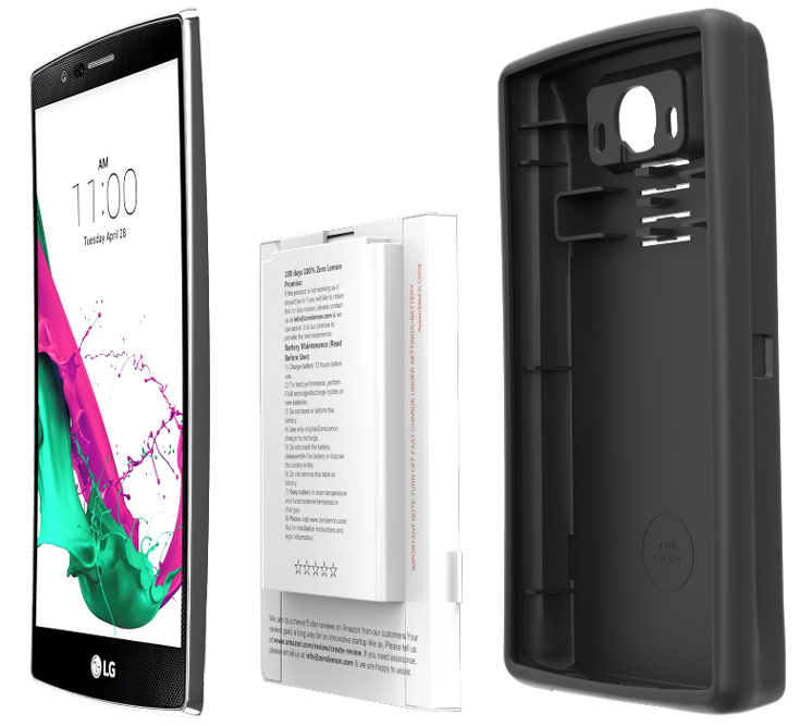 Zerolemon предлагает чехол с аккумулятором емкостью 8500 мА∙ч для смартфона LG G4