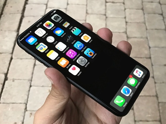 Предположительно, смартфон iPhone 8 с дисплеем OLED будет доступен только с изогнутым экраном
