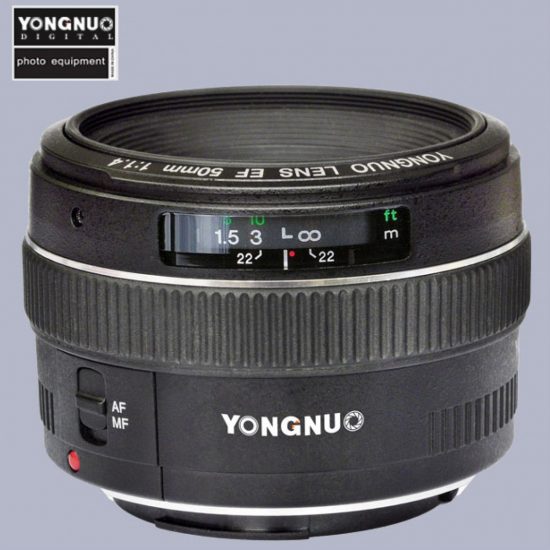 В ассортименте Yongnuo уже есть полнокадровый объектив с фокусным расстоянием 50 мм, но его максимальная диафрагма равна F/1,8