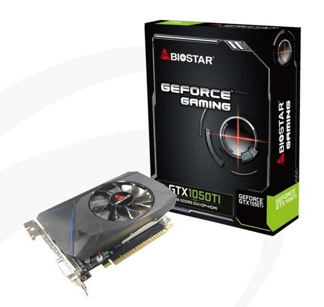 Видеокарты Biostar GeForce GTX 1050 и GTX 1050 Ti получили три вида охладителей