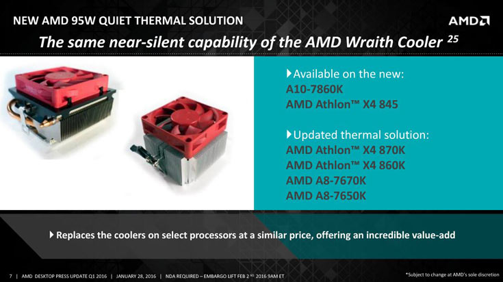 Wraith — новый штатный охладитель для процессоров AMD, тихий и высокопроизводительный