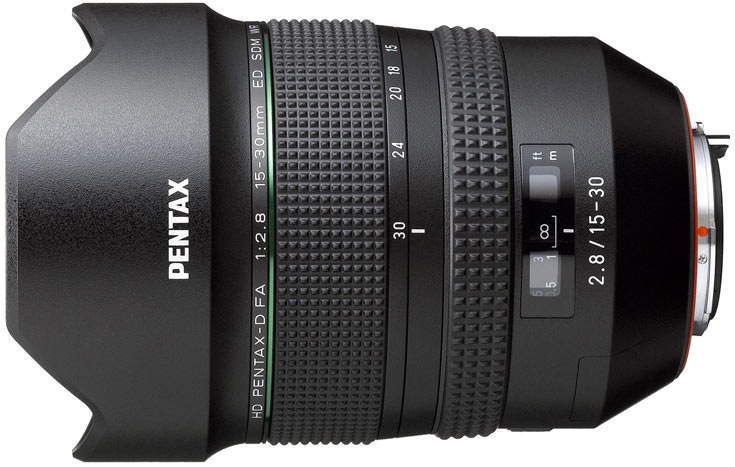 В продаже объектив HD Pentax-D FA 15-30mm F2.8 ED SDM WR должен появиться в апреле этого года по цене $1500