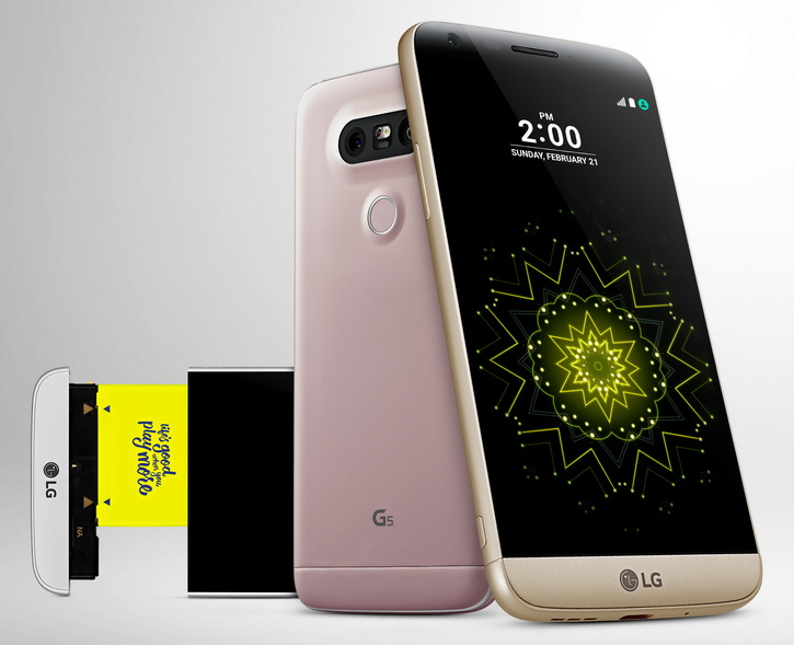 Представлен флагманский смартфон LG G5, который получит целую серию аксессуаров, подключаемых через универсальный слот