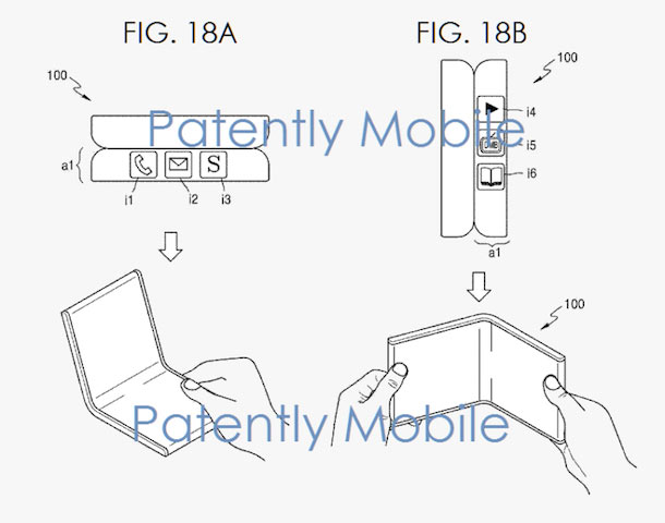 Samsung патентует разработки в области складных смартфонов и планшетов с гибкими экранами
