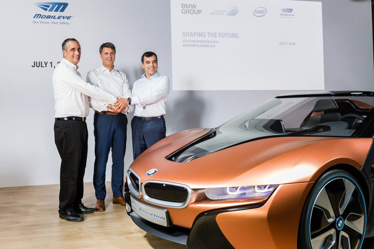 BMW Group, Intel и Mobileye рассчитывают вывести самоуправляемые автомобили на улицы к 2021 году