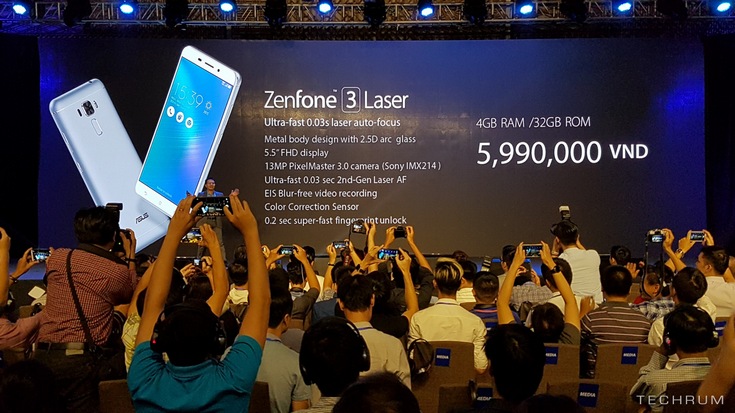 Представлены смартфоны Asus Zenfone 3 Laser и Zenfone 3 Max