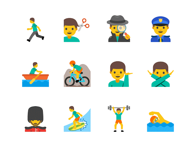 Список Emoji пополнился женскими смайлами, отражающими разные профессии и разный цвет кожи