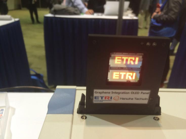 Специалистами ETRI созданы прототипы прозрачных дисплеев OLED, в которых используется графен и металлическая сетка