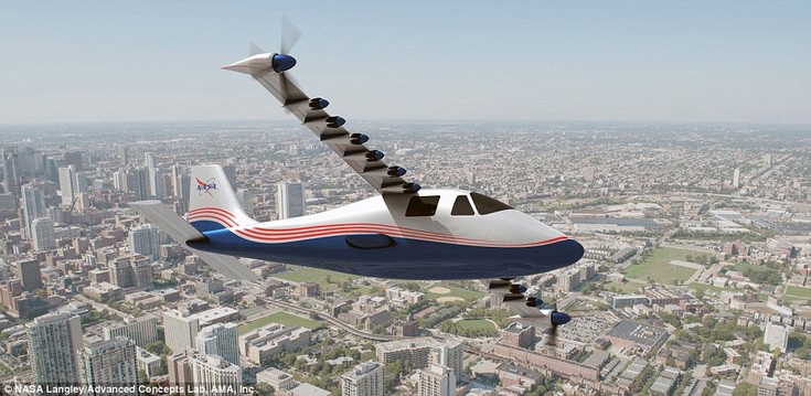 NASA строит самолёт Maxwell, оснащённый лишь электрическими двигателями