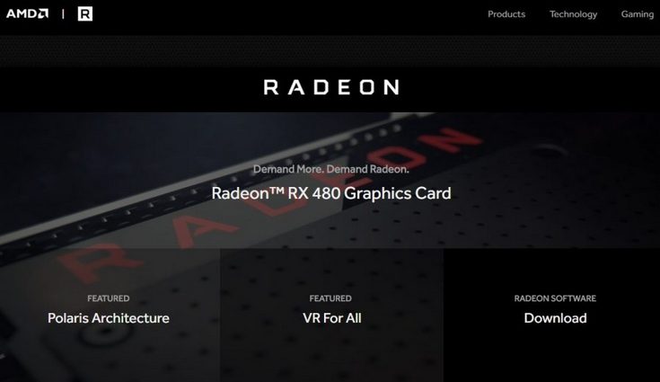 У видеокарт AMD Radeon появился собственный сайт