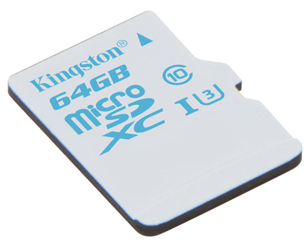 Пока доступны карточки памяти Kingston microSD Action Camera UHS-I U3 объемом 16 и 32 ГБ