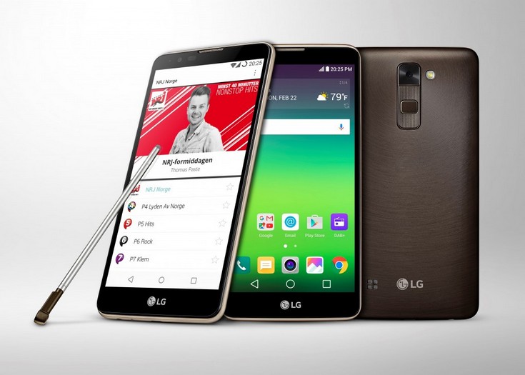 Смартфон LG Stylus 2 поддерживает радио DAB+