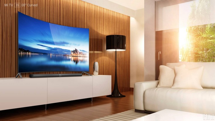 Телевизор Xiaomi Mi TV 3S с изогнутым экраном стоит почти $1400