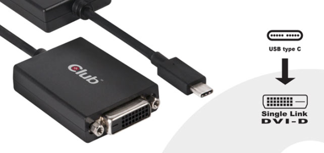 USB 3.1 Type-C to DVI-D (CAC-1508)