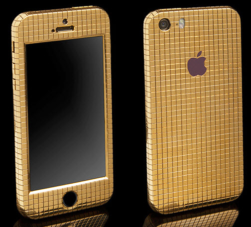 Goldgenie покрыла смартфон iPhone SE 200 граммами 18-каратного золота