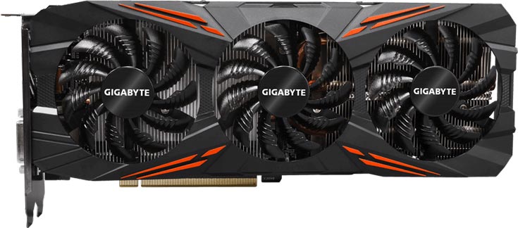 3D-карта GeForce GTX 1080 G1 Gaming (GV-N1080G1 Gaming-8GD) украшена полноцветной подсветкой логотипа